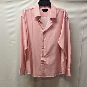 Nautica Men's Pink Checkered Dress Shirt